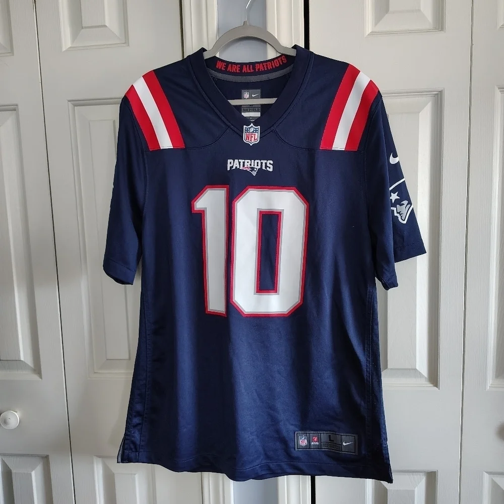 Nike New England Patriots Mac Jones Player Game Shirt Large - Picture 3 of 12